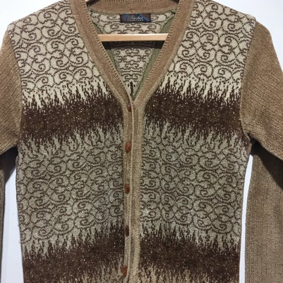 VINTAGE TEACHER COLLECTION SWEATER CARDIGANS SIZE S - Picture 7 of 8